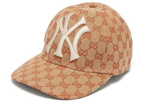 gucci jumbo gg baseball cap|Gucci yankees hat.